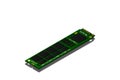 NVME Express M.2 memory realistic 3d isometric illustration, random access memory