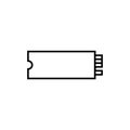 nvme ssd line icon vector design Royalty Free Stock Photo