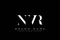 NVR abstract letter logo design Royalty Free Stock Photo