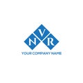 NVR letter logo design on white background. NVR creative initials letter logo concept. NVR letter design Royalty Free Stock Photo