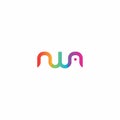 NWA Logo Simple and Modern Design Royalty Free Stock Photo