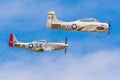 NX377WW North American T-28B Trojan & P-51D Mustang