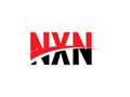 NXN Letter Initial Logo Design Vector Illustration Royalty Free Stock Photo