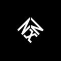 NXN letter logo design on black background. NXN creative initials letter logo concept. NXN letter design Royalty Free Stock Photo