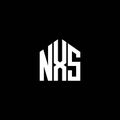 NXS letter logo design on BLACK background. NXS creative initials letter logo concept. NXS letter design