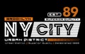 NY City Brooklyn athletic typography design For t-shirts and other uses. Vector image illustrator