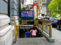 New York city subway entrance