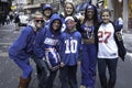 NY Giants fans celebrates Super Bowl win