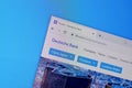 Homepage of deutsche bank website on the display of PC, url - db.com