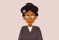 NY, USA, January 3, 2020, Rosa Parks Vector Caricature