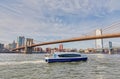 NY Waterway is the fastest and most convenient way to travel in NYC Royalty Free Stock Photo