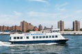 NY Waterway ferry navigating the East River in New York Royalty Free Stock Photo