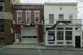 Nyack, NY / USA - 06/06/20: Landscape image of the historic Nyack Firehouse - Mazeppa Engine Co #2 Royalty Free Stock Photo