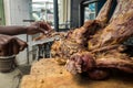 Nyama choma means grilled meat - traditional east african food