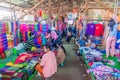 NYAUNG SHWE, MYANMAR - NOVEMBER 27, 2016: Mingala market in Nyaung Shwe town near Inle lake, Myanm Royalty Free Stock Photo