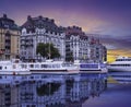 Nybroviken quay and swedish architecture stockholm sweden