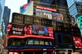 NYC: Advertising Billboards in Times Square Royalty Free Stock Photo