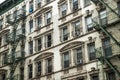 NYC apartment building exterior Royalty Free Stock Photo