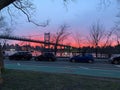 NYC Astoria park loving the sunset fire red astoira warriors