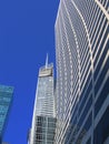 NYC building sky scrapper Royalty Free Stock Photo