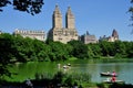 NYC: Central Park Boating Lake Royalty Free Stock Photo