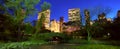 NYC Central Park at night Royalty Free Stock Photo