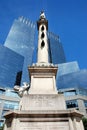 NYC: Columbus Column & Time Warner Center Royalty Free Stock Photo