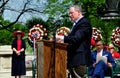 NYC: Comptroller Scott Stringer at Memorial Day Ceremonies Royalty Free Stock Photo