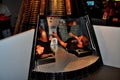 NYC: Couple in Mercury Space Capsule at Intrepid Museum Royalty Free Stock Photo