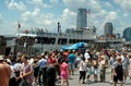 NYC: Crowds in Battery Park