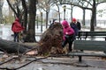 NYC Damage - Hurricane Sandy Royalty Free Stock Photo