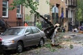 NYC Damage - Hurricane Sandy Royalty Free Stock Photo