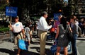 NYC: Democratic Candidate Mark Landis Campaigning for Office Royalty Free Stock Photo