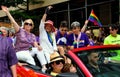 NYC: Edie Windsor Riding in Gay Pride Parade Royalty Free Stock Photo