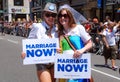 NYC: Gay Pride Parade Marchers Royalty Free Stock Photo