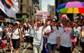 NYC: Gay Pride Parade Marchers Royalty Free Stock Photo