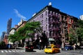 NYC: Heliotrope Columbus Avenue Apartment Building Royalty Free Stock Photo
