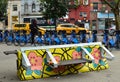 NYC Lower East Side Manhattan Trendy Hipster Neighborhood Graffiti Street Royalty Free Stock Photo
