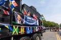 NYC Mayor Eric Adams poster at the West Indian Labor Day Parade 2022 in Brooklyn NY Royalty Free Stock Photo