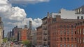 NYC Meatpacking District cityscape clouds