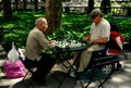 NYC: Men Playing Chess in Bryant Park Royalty Free Stock Photo