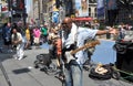 NYC: Musicians in Times Square Royalty Free Stock Photo