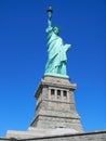 NYC New York city Statue of Liberty on Liberty island close up front view. Statue of Liberty National Monument and museum. NYC sta Royalty Free Stock Photo