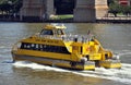 NYC: New York Water Taxi on East River Royalty Free Stock Photo