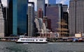 NYC: NY Waterways Ferry on East River Royalty Free Stock Photo
