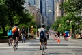 NYC; Park Avenue on Summer Streets Day Royalty Free Stock Photo