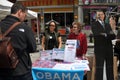 NYC: People Campaigning for Obama Royalty Free Stock Photo