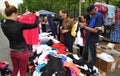 NYC: People Checking out Bargain Clothing