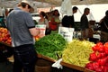 NYC: People Shopping at Sunday Farmer's Market