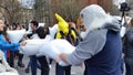 The 2016 NYC Pillow Fight Day Part 2 50 Royalty Free Stock Photo